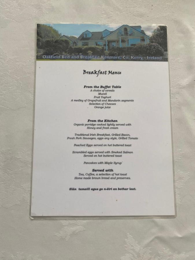 Bed and Breakfast Oakfield Kenmare Exterior foto